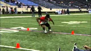 NFL Scouting Combine Shuttle Run Drill [upl. by Jemena]