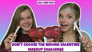 Dont Choose the Wrong Valentine  Makeup Challenge  Jacy and Kacy [upl. by Chev]