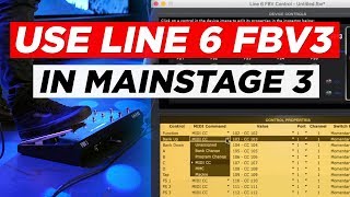 How to use the Line 6 FBV3 in MainStage 3 [upl. by Tildy855]