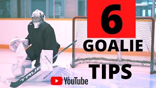 NHL GOALIE COACH 6 TIPS FOR BETTER GOALTENDING [upl. by Favianus]