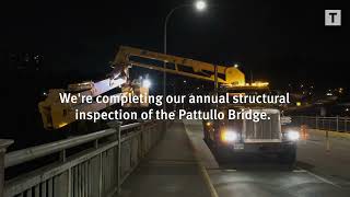 Pattullo Bridge annual inspection [upl. by Karilla]