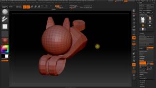 ZBrush how to set the pivot point of an object [upl. by Odnala]