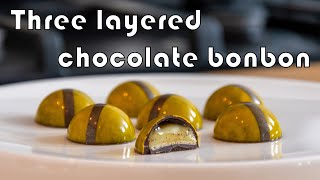 3 layered chocolate bonbon [upl. by Ludwig]