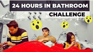 LIVING IN BATHROOM FOR 24 HOURS  Rimorav Vlogs [upl. by Streeto]