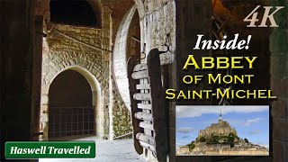 Stunning Masterpiece Gothic Abbey of Mont SaintMichel  Normandy France 4K [upl. by Sito]