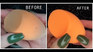 How to clean your beauty sponge to look Brand New [upl. by Rudich56]