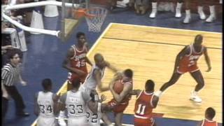 Georgetowns Michael Graham throws punch at Syracuse in 1984 [upl. by Circosta859]