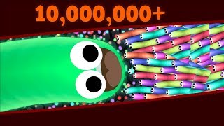 Slitherio 10000000 High Score World Record Slitherio Best Moments AI [upl. by Blanka375]