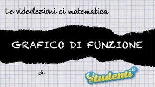 Grafico di funzione  Videolezioni di matematica [upl. by Jerrie153]