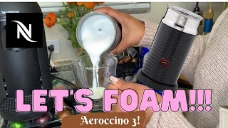 How To Foam Milk With Aeroccino 3 Make Coffee With Foam Tips amp Tricks  Easy Foamed Latte Recipe [upl. by Harriott]