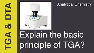 Explain the principle of TGA  Analytical Chemistry [upl. by Gowrie]