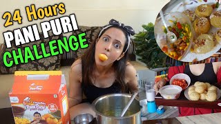 Eating ONLY Pani Puri For 24 Hours Challenge  Tummy Ka Kya Haal Hua 😱 [upl. by Aruat210]