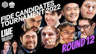 FIDE Candidates Tournament 2022 Round 12 [upl. by Leirum]