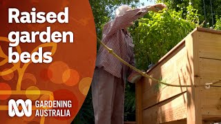 Raised garden bed options  Gardening 101  Gardening Australia [upl. by Middendorf]