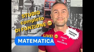 STUDIO DI FUNZIONE funzione fratta esami di maturità analisi matematica 1 esami di stato [upl. by Verger800]