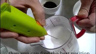 How To Make Latte Art with Mini Milk Frother [upl. by Rosco]