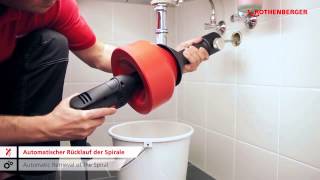 Rothenberger Rospimatic – Drain Cleaning Machine 78576 [upl. by Esdras485]