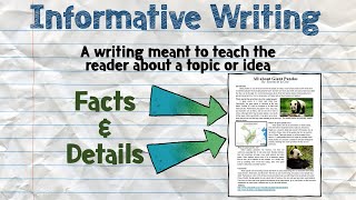 Informative Writing  Introduction [upl. by Bunder]