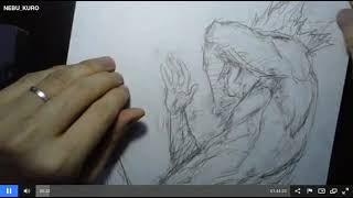 Yusuke Murata Live Drawing GAROU One Punch Man 134 [upl. by Yeldua949]