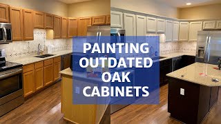 Painting Oak Cabinets  Transform Your Kitchen [upl. by Reeba]