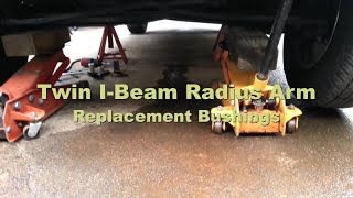 Ford Twin IBeam Radius Arm Bushings Replace [upl. by Redliw587]