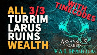 Turrim Larus Ruins Wealth Treasure Chests Assassins Creed Valhalla [upl. by Koehler]