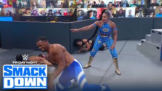 Belair teams up w husband Montez Ford amp Dawkins vs Bayley Ziggler amp Roode  FRIDAY NIGHT SMACKDOWN [upl. by Chuch576]