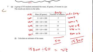 Statistics IGCSE Maths Extended Cambridge Past Paper Questions [upl. by Edith]