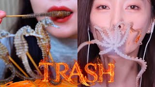 Trash compilation live seafood Asmr Eating  Sas Asmr Linh Asmr Ssoyoung Part 46 [upl. by Michail]