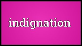 Indignation Meaning [upl. by Nnel]