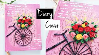 Diary Decoration Ideas  How to decorate diary cover  Diary Cover Design [upl. by Lukas361]