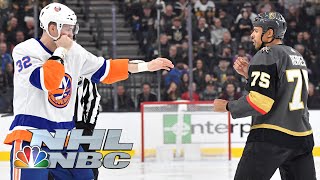 Top fights from the 201920 NHL season before play was suspended  NHL  NBC Sports [upl. by Atteloiv]