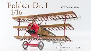 Red Barons famous triplane quotFokker Dr Iquot 750 pieces in motion [upl. by Farman]