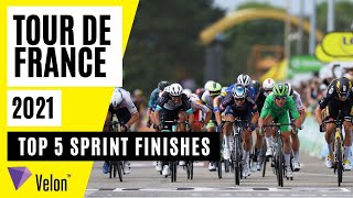 Tour de France 2021 Top 5 Sprint finishes [upl. by Kip]