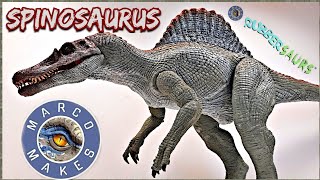 Marco Makes Rubbersaurs Spinosaurus Review Jurassic Park 3 [upl. by Anirehs]