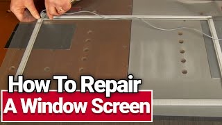 How to Repair a Window Screen  Ace Hardware [upl. by Osber]