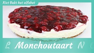 Monchoutaart recept  Rixt bakt het alfabet [upl. by Adeehsar]