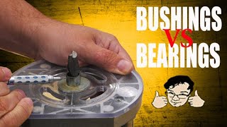 Router BUSHINGS vs BEARINGS  What you should know [upl. by Ahsenek]