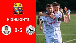 Caerleon 05 Cwmbrân Town  Gwent FA Senior cup  Quarter final highlights [upl. by Hazlett]