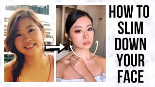 HOW TO SLIM DOWN YOUR FACE include 7 Effective Face Exercises  Emi [upl. by Anairad209]