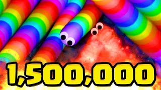 SLITHERIO 1500000 WORLD RECORD SPECIAL Slitherio Team Gameplay [upl. by Ilana]