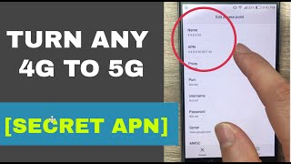 Secret APN that converts 4G to 5G on any network  Increase 4G Speed [upl. by Irtimid]