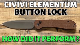 Civivi Elementum Button lock the Best one yet Review amp Testing [upl. by Nolahp]