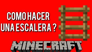 Como Hacer Una Escalera En Minecraft De Madera [upl. by Elicul]