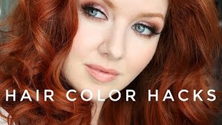 Hair Color Hacks   My New RED Hair Color [upl. by Ziwot]