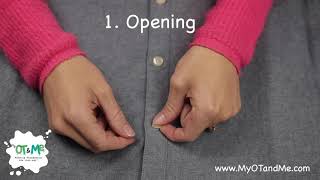 How to BUTTON A SHIRT  OPEN and CLOSE BUTTONS  Step by Step Guide [upl. by Nosro]