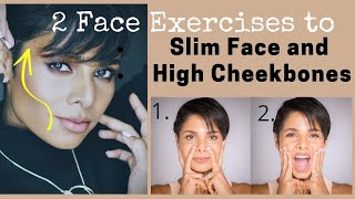 Face exercises to SLIM FACE and HIGH CHEEKBONES How To Reduce FACE FAT [upl. by Resee]