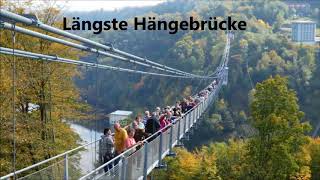 Gigantische Hängebrücke  Rappbodetalsperre im Harz [upl. by Heisel40]