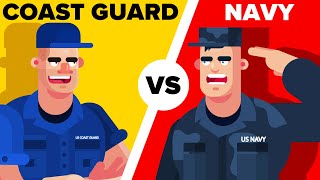 US Coast Guard vs Navy  Whats the ACTUAL Difference Military Comparison [upl. by Aita]