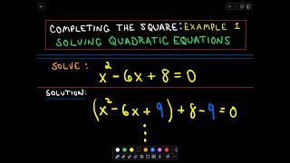 ❖ Completing the Square  Solving Quadratic Equations ❖ [upl. by Haodnanehs]